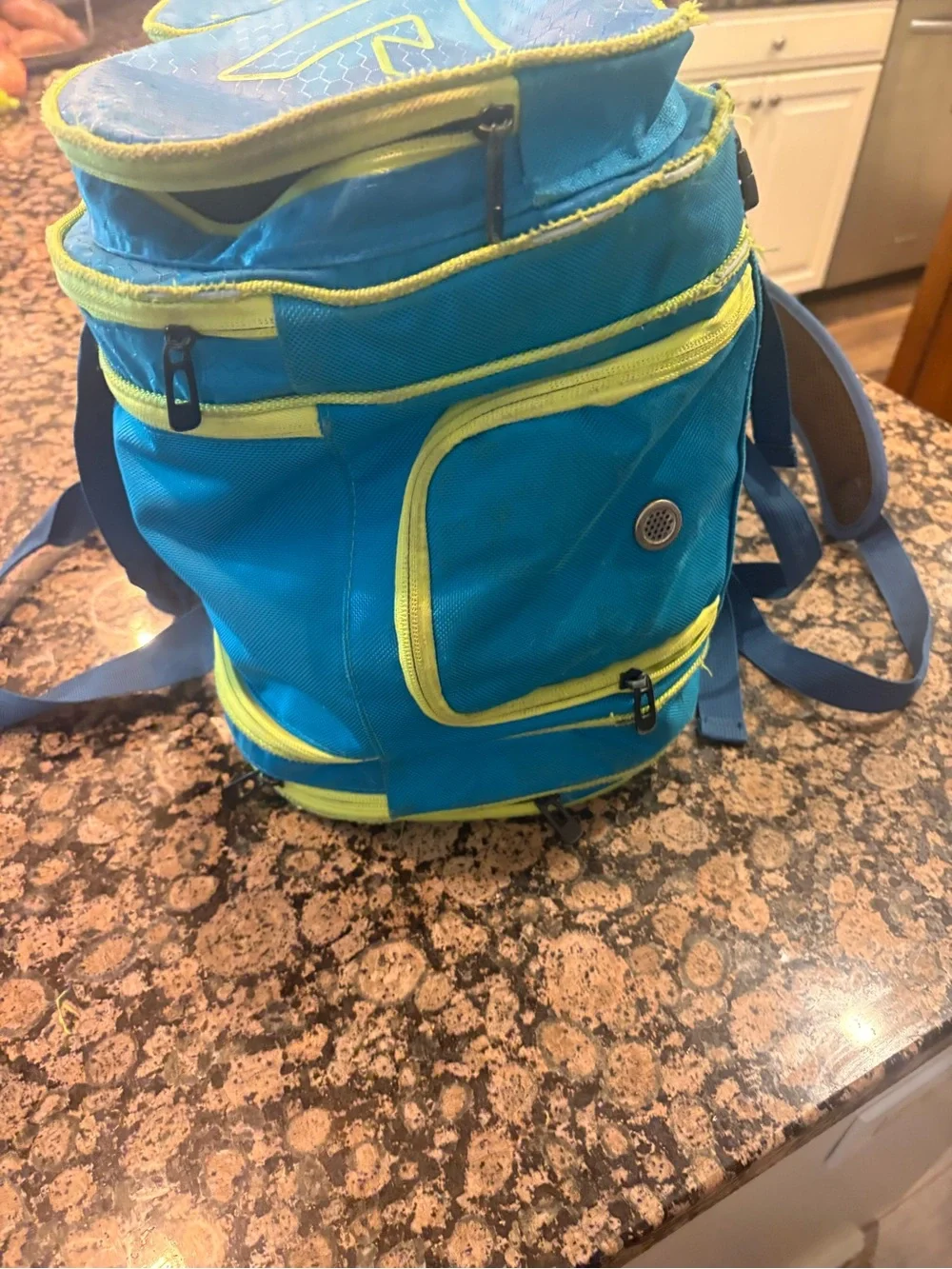 JOOLA Men's Teal Duffel Bag with Lime Accents